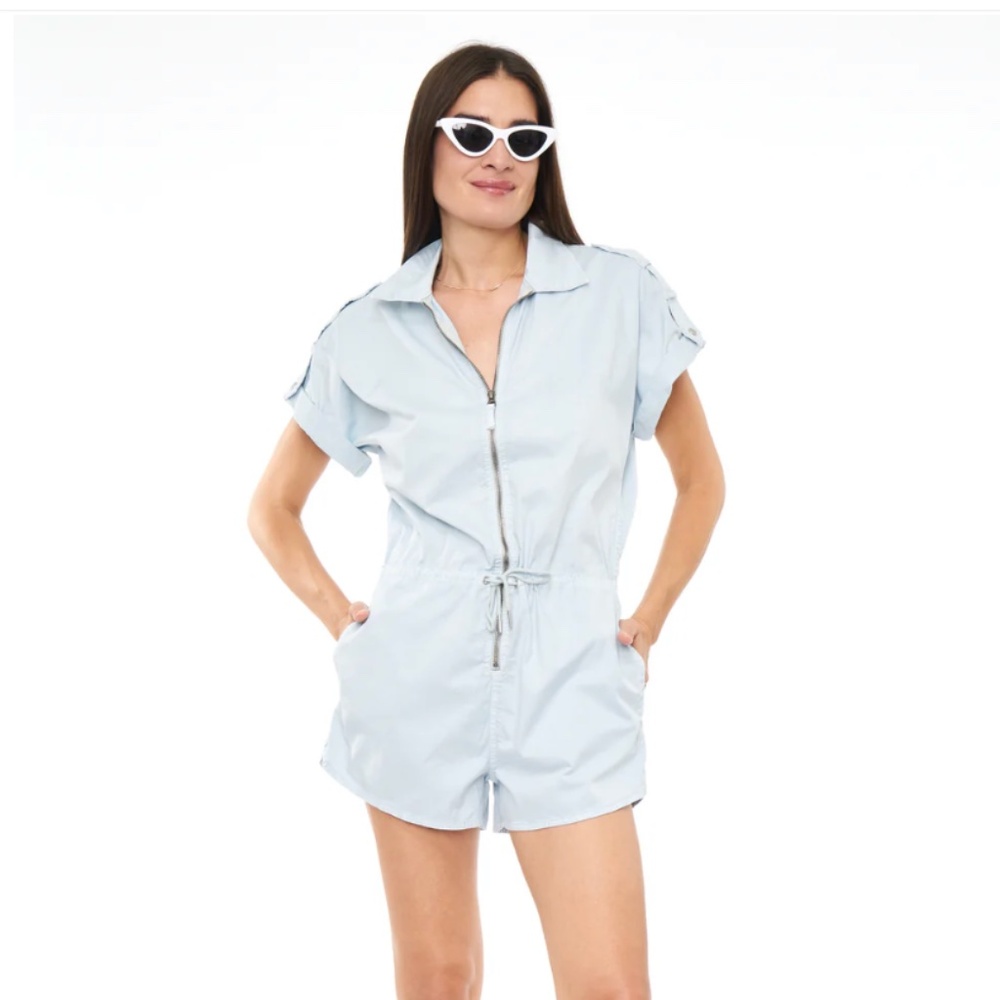 Pistola MEG ZIP FRONT ROMPER - SKY - Medium